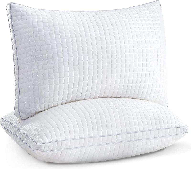 Photo 1 of Super Plush Fiber Filled Pillows - Luxury Plush Gel Pillows - Queen - 2 Pack