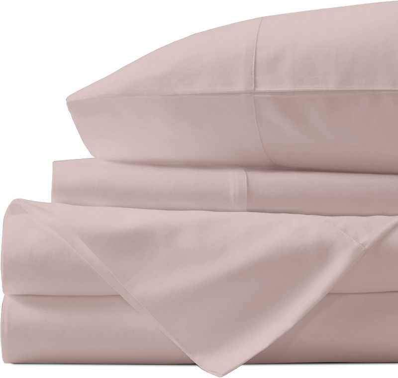 Photo 1 of URBANHUT 1000 Thread Count 100% Egyptian Cotton Calking Size Sheets Set Quality (4Pc), Luxury Cal King Bed Sheets, Sateen Weave Hotel Sheets, 16" Elasticized Deep Pocket - Blush
