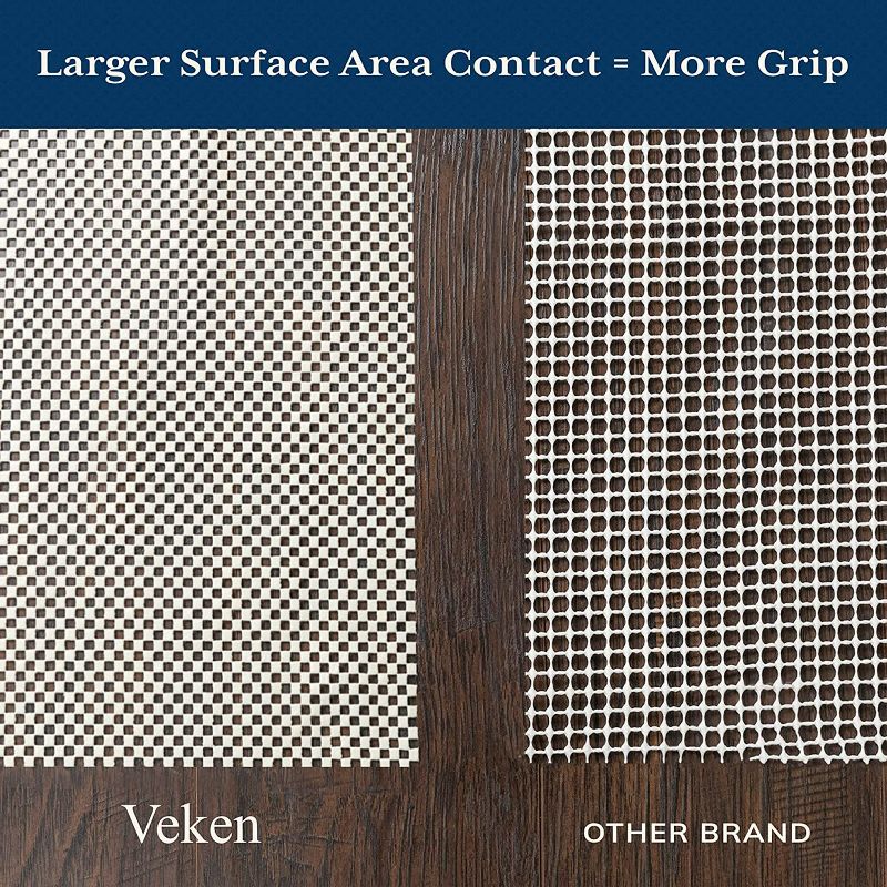 Photo 2 of Veken Non Slip Rug Pad Gripper 8 x 10 Feet Extra Thick Pads for Any Hard Surface Floors, Keep Your Rugs Safe and in Place, Under Carpet Anti Skid Mat
