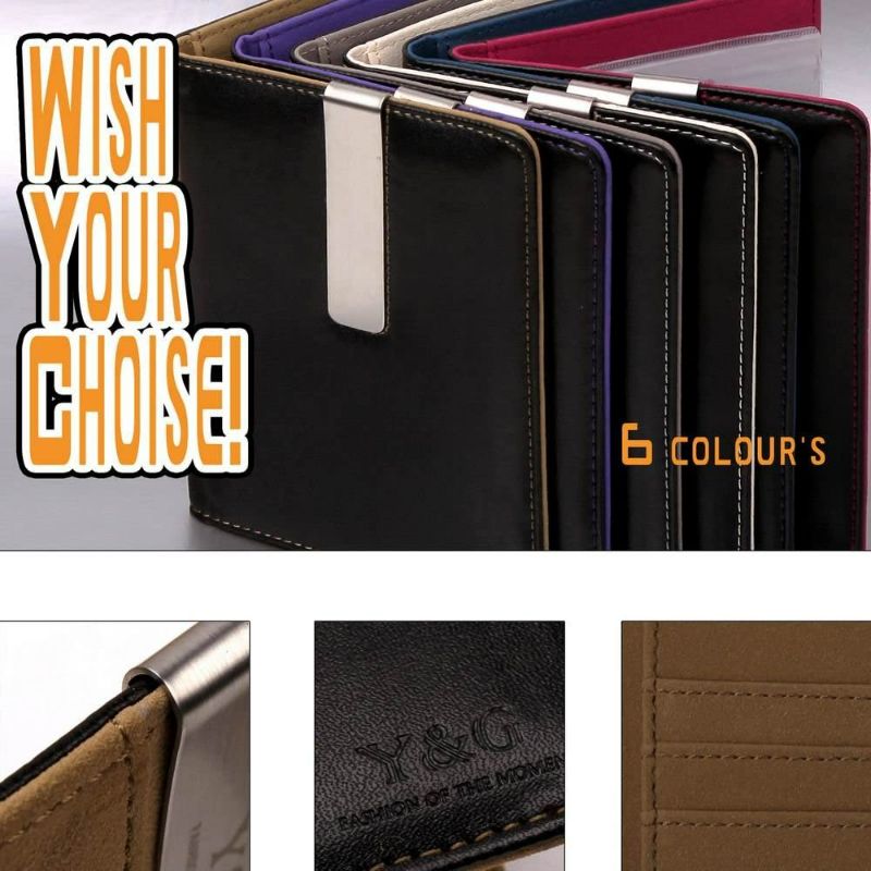 Photo 3 of Y&G PW1002 Black Brown Handmade Fabric Excellent Formal Wear Travel Cover Classic Gift Ideas Passport Holder Money Clip + Fashion Luggage Tag
