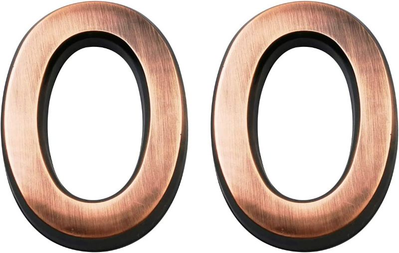 Photo 1 of 2.75 Inch Adhesive House Numbers, Mailbox numbers, Street Door Numbers, Self-stick Address Signs for Apartments, Double Bronze Letter O
