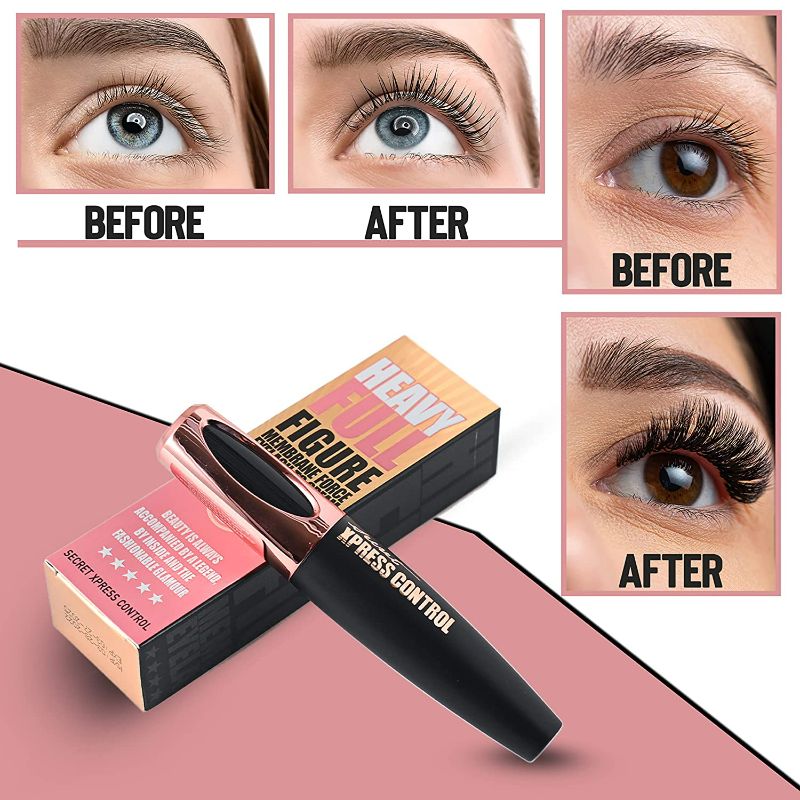 Photo 3 of Secret Xpress Control 4D Silk Fiber Lash Mascara, Lengthening and Thick, Volume, Long Lasting, Waterproof & Smudge-Proof, All Day Full, Long, Thick, Smudge-Proof Eyelashes
