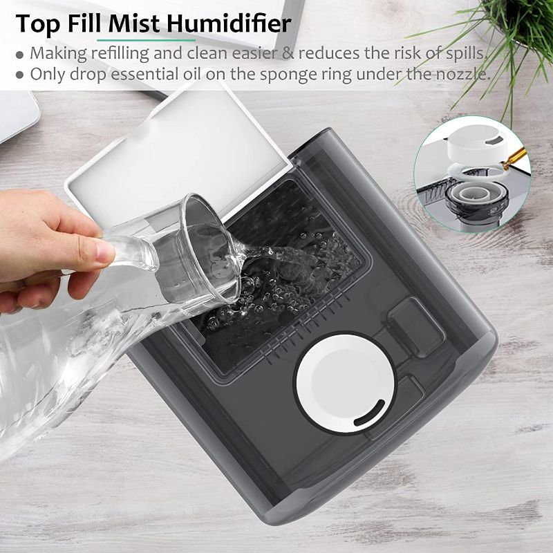 Photo 1 of Mikikin Cool Mist Humidifier, Ultrasonic Air Humidifiers for Large Bedroom Babies Home, 4.5L Top Fill Personal Humidifiers with Adjustable Mist Mode, Lasts Up to 30 Hours, Ultra Quiet, Auto Shut-Off
