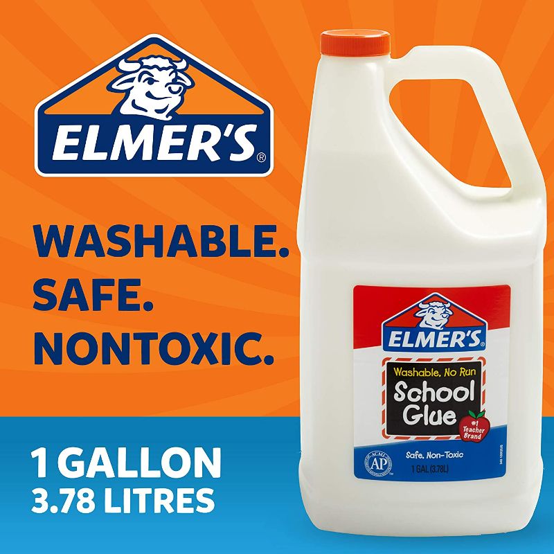 Photo 2 of Elmer's Liquid School Glue, Washable, 1 Gallon, 2 Count
