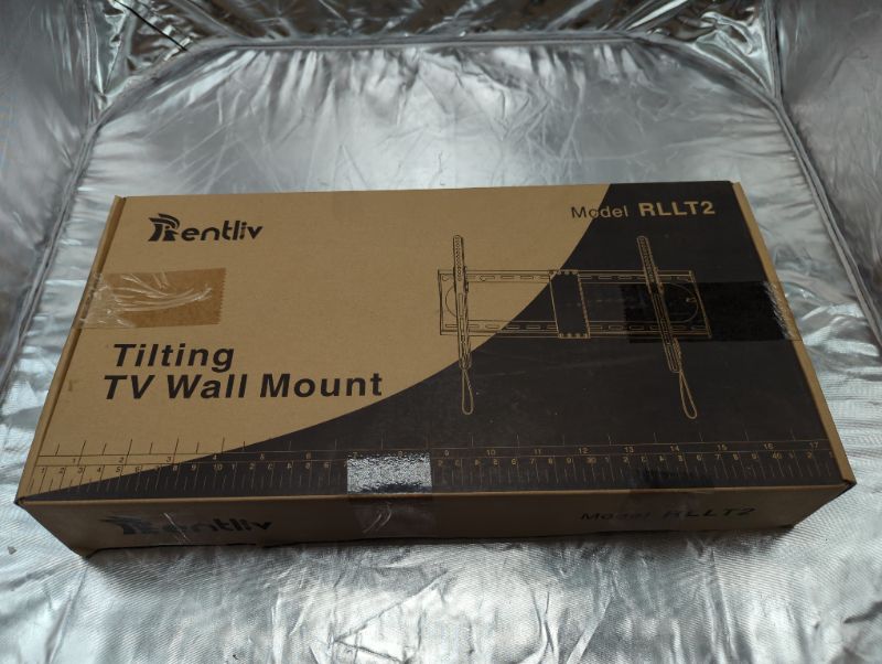 Photo 5 of Rentliv Tilting TV Wall Mount TV Bracket for Most 37-70 Inches TVs, TV Mount with MAX VESA 600x400mm, TV Hanger Holds up to 132 LBS, fits for 16" 18" 24" Wood Studs, Low Profile TV Holder
