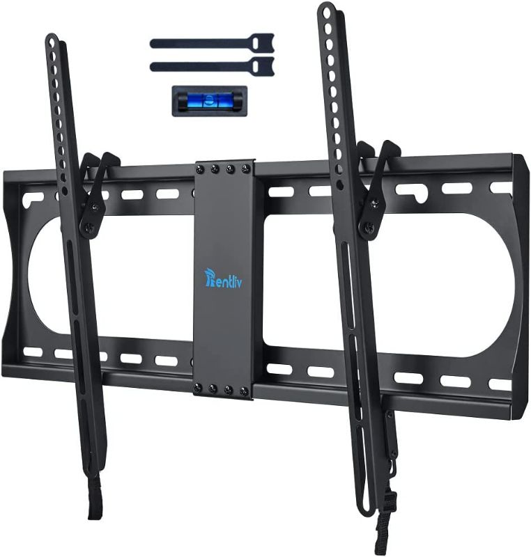 Photo 1 of Rentliv Tilting TV Wall Mount TV Bracket for Most 37-70 Inches TVs, TV Mount with MAX VESA 600x400mm, TV Hanger Holds up to 132 LBS, fits for 16" 18" 24" Wood Studs, Low Profile TV Holder
