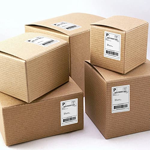 Photo 4 of RyhamPaper Shipping Labels, 4 UP 4" x 5" Shipping Address Labels, Permanent Adhesive for Laser & Inkjet Printers (250 Sheets | 1000 Labels)
