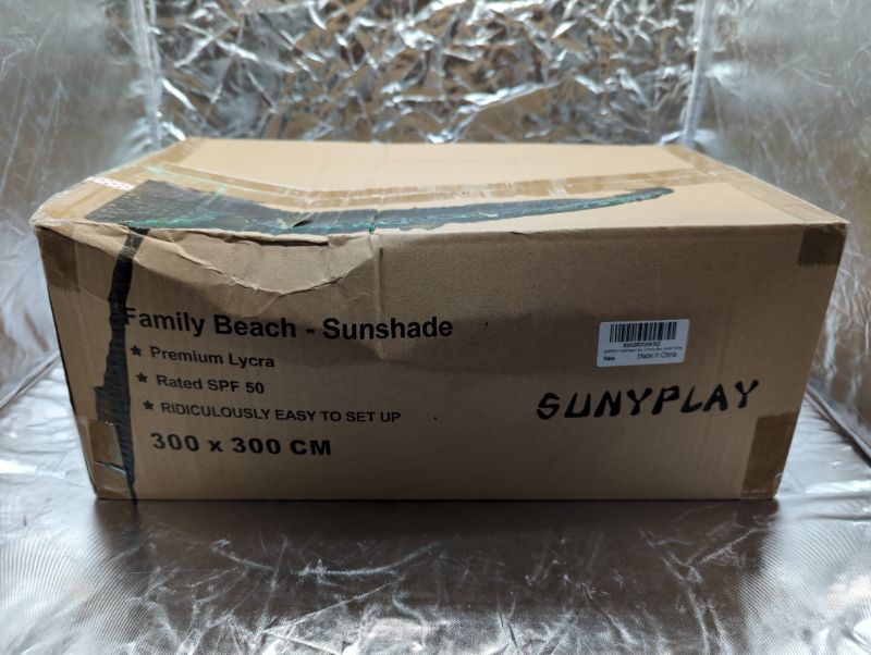 Photo 1 of Suny Play Sun Shade - Family Beach Sunshade 10x10ft Blue - 2 Poles