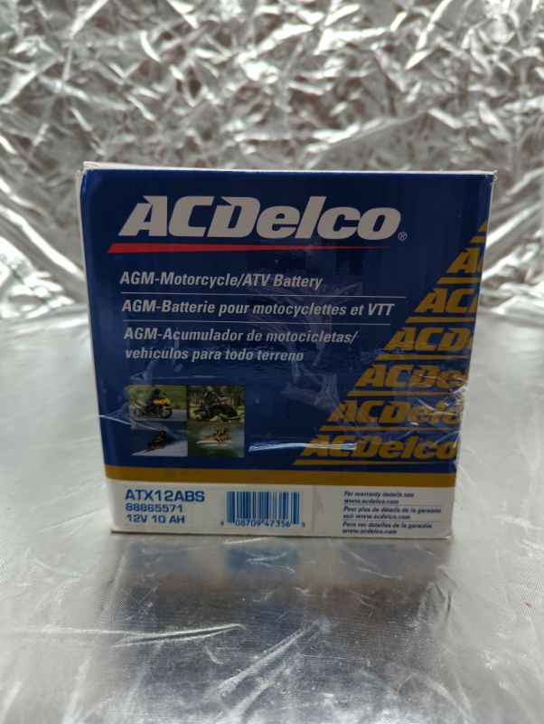 Photo 2 of ACDelco Gold ATX12ABS 12 Month Warranty Powersports AGM JIS 12A-BS Battery