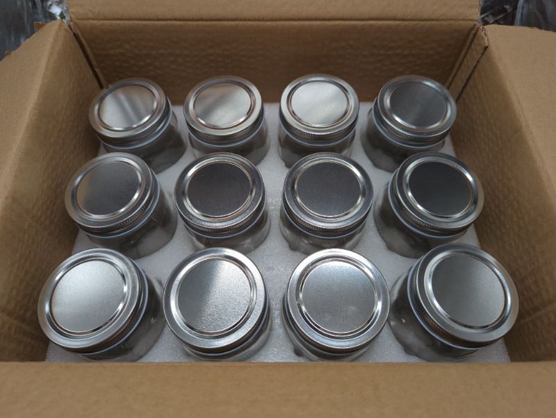 Photo 4 of 12 Pack - 12oz Mason Jars - with Lids - 4 Extra Lids - Stickers for Labeling - Canning, Pickling, etc