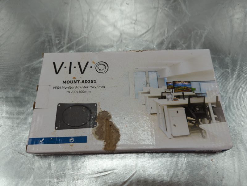 Photo 2 of VIVO Steel VESA Monitor Mount Adapter Plate for Monitor Screens up to 43 inches, Conversion Kit for VESA 200x100, MOUNT-AD2X1