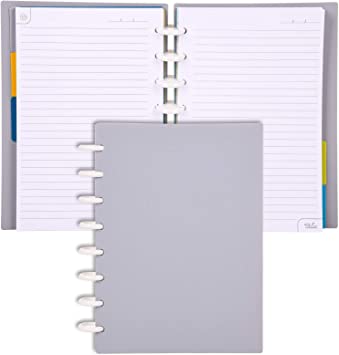 Photo 1 of Eagle Discbound Notebooks, Planner, Customizable, (Cool Grey, Junior (5.5in x 8.5in))
