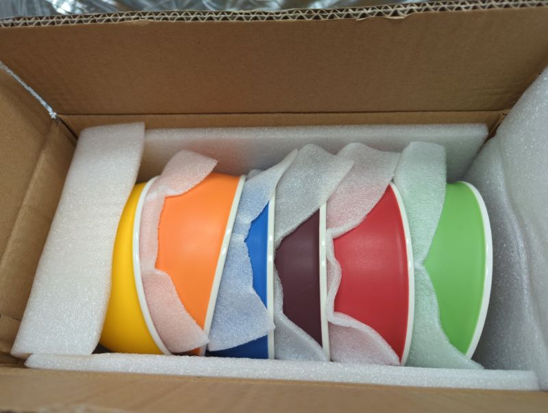 Photo 6 of LIFVER Cereal Bowls, 24 Oz Soup Bowls, Ceramic Bowls, Ceramic Bowls for Soup Cereal Dessert, 5.75 Inches, Multicolour, Microwave and Dishwasher Safe, Set of 6
