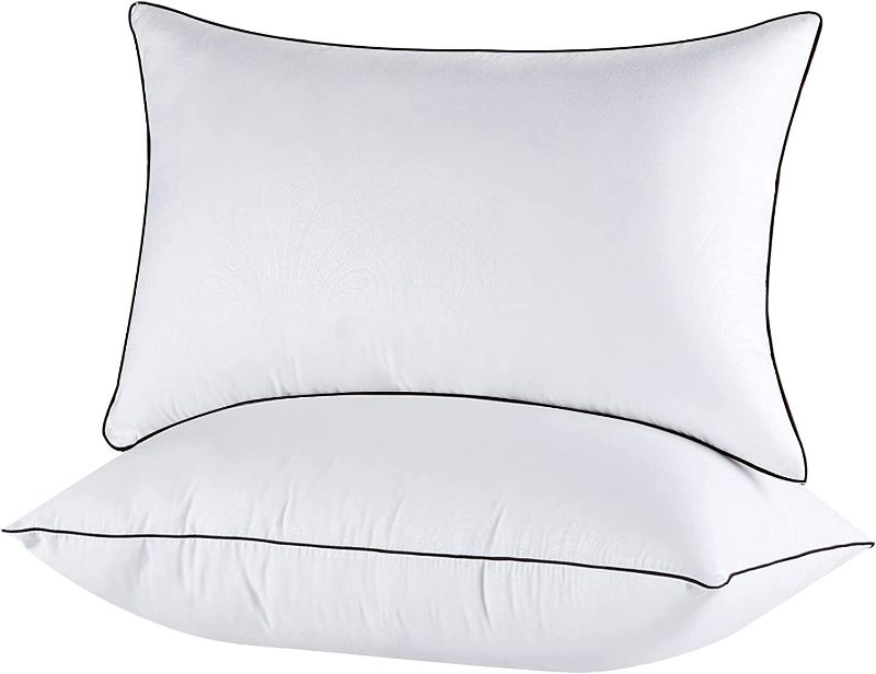 Photo 1 of Bed Pillows Standard Size Set of 2, Cooling and Supportive Full Pillow 2 Pack 