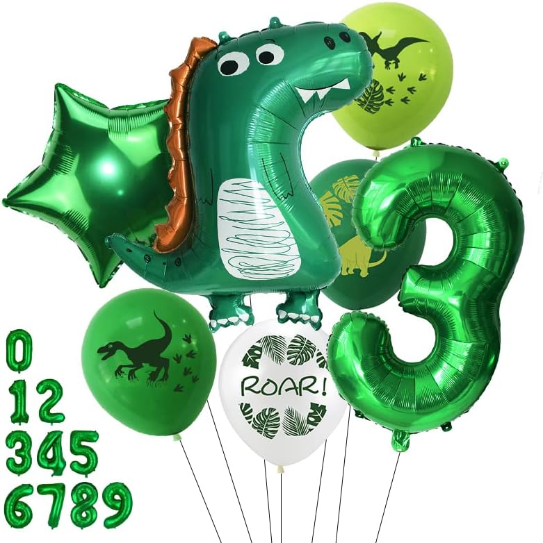 Photo 1 of Baby Dinosaur Balloons Dinosaur Birthday Decorations Dinosaur Birthday Party Supplies Sets Boy or Girl Birthday Party Supply (3rd)