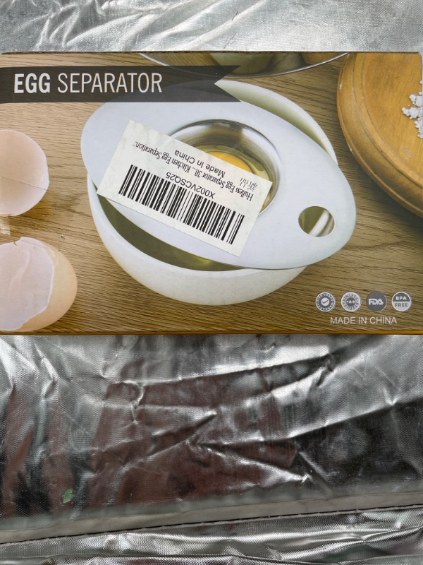 Photo 5 of Latauar Egg Separator, Premium 304 Stainless Steel Egg Yolk White Separator, Professional Egg Separator Tool for Baking Cake, Egg Custards, Mayonnaise and More.