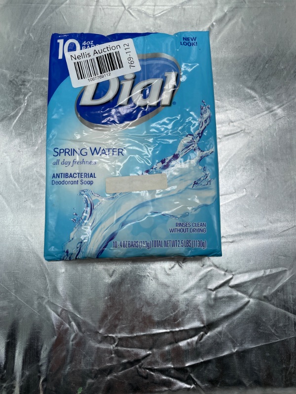 Photo 2 of Dial Antibacterial Bar Soap, Spring Water,  10N 40Z BARS