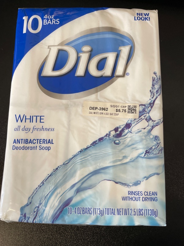 Photo 2 of Dial Antibacterial Bar Soap, Spring Water,  10 4OZ BARS