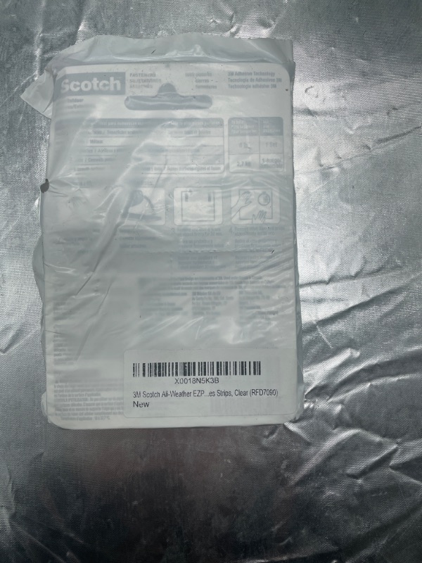 Photo 3 of 3M Scotch All-Weather EZPass iPass Fastlane Toll Fasteners, 8 Sets of 1 Inch x 3 Inches Strips, Clear