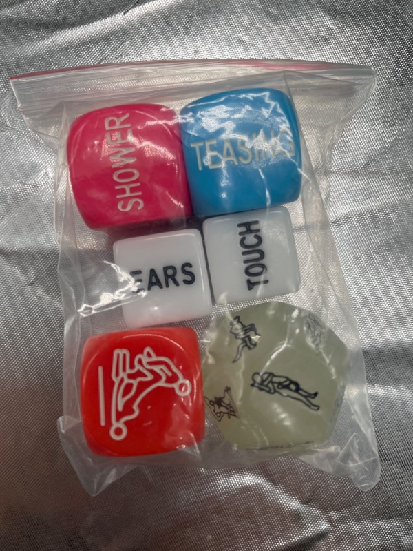 Photo 1 of English Fun White Couple dice,Dice with Action Instructions in English,