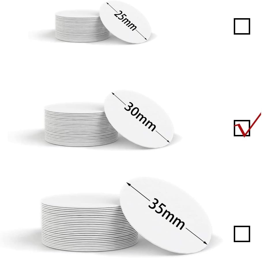 Photo 1 of 15pack Timeskey NFC Stickers NFC Tags NTAG215 White NFC Cards Round Labels 30mm 1.18 inch, NFC Stickers Suitable for All Phones That Support NFC, 100% Compatible with Amiibo and TagMo