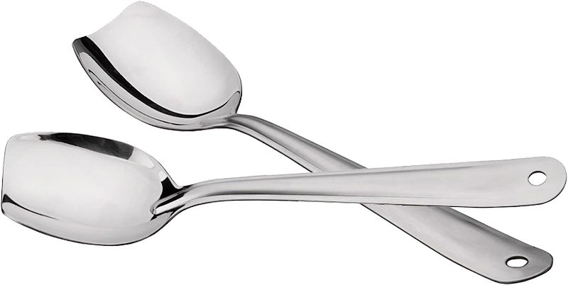 Photo 1 of  Edge Cooking Spoon 18/8 Stainless Steel Serving Spoon 10-Inch Mixing Spoon