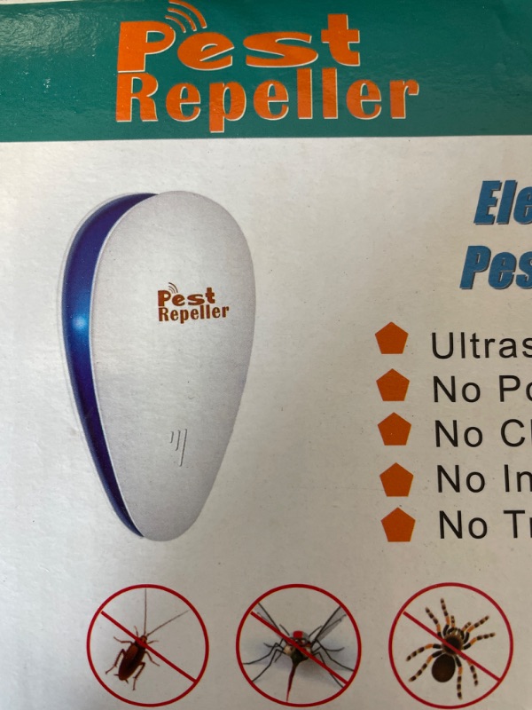 Photo 2 of Ultrasonic Pest Repeller, Set of 6-Packs Electronic Plug in Repellent Indoor for Flea, Insects, Mosquitoes, Mice, Spiders, Ants, Rats, Roaches, Bugs, Non-Toxic for Humans & Pets, White.