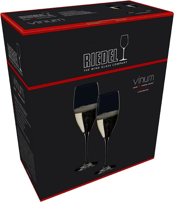 Photo 1 of Riedel Vinum Cuvee Prestige Wine Glass, Set of 2,8.11 fluid ounce