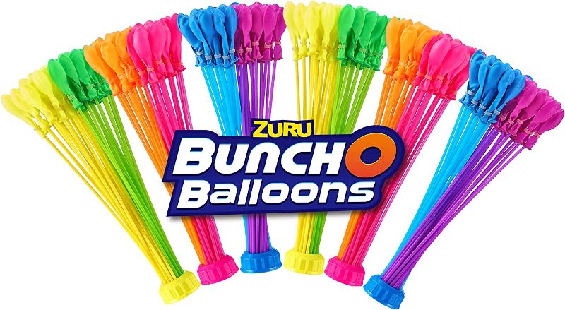 Photo 1 of Bunch O Balloons Neon Colors (6 Pack) by ZURU, 200+ Rapid-Filling Self-Sealing Neon Colored Water Balloons for Outdoor Family, Friends, Children Summer Fun, Amazon Exclusive (6 Pack) Neon