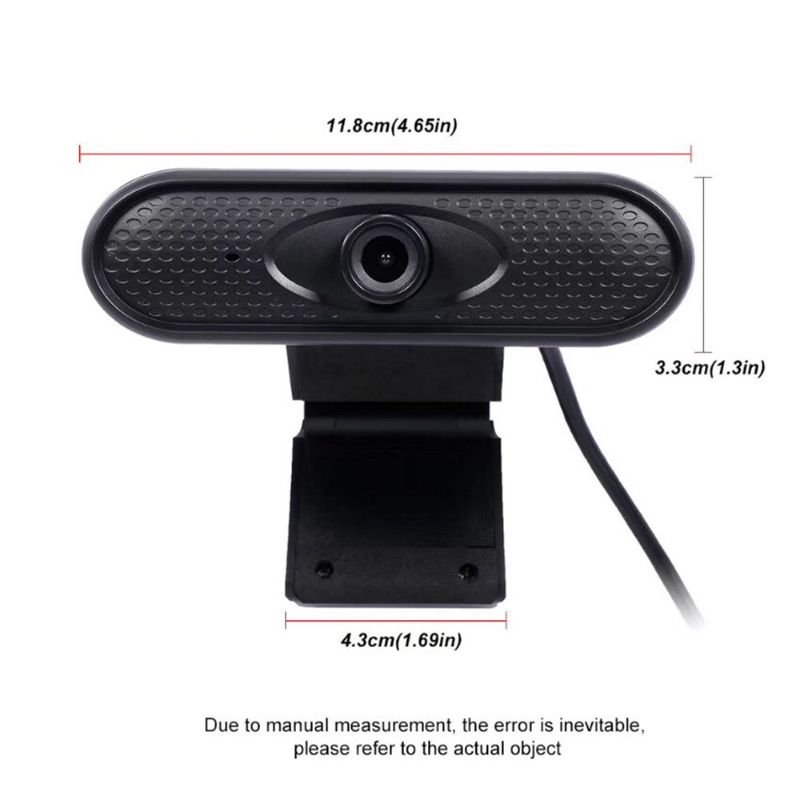 Photo 3 of 1080P Full HD Webcam with Video and Built-In Stereo Microphones for Desktop or Laptop Webcam