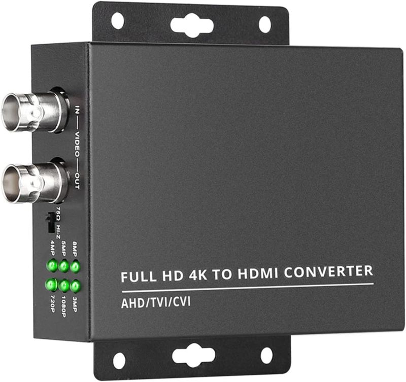 Photo 1 of wsdcam TVI to HDMI Converter Full HD 4K Converter, 1080p/720p/4K/8MP/5MP/4MP/3MP, BNC to HDMI Video Converter Adapter - CVBS/TVI/CVI/AHD to HDMI
