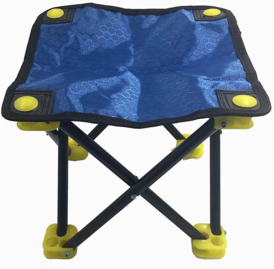 Photo 2 of KINDOYO Lightweight Compact Chair - Breathable Comfortable Camping Chairs, Blue+Camouflage, 27 * 27 * 23CM
