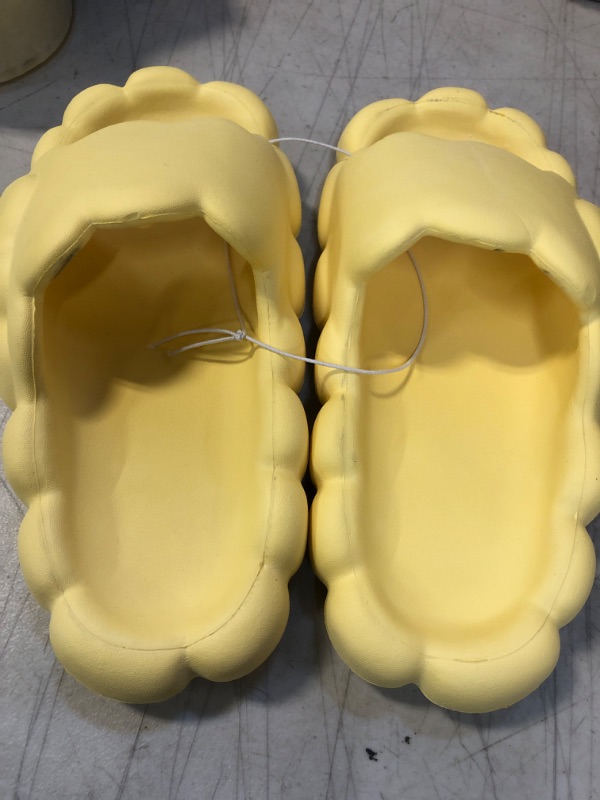 Photo 2 of CLOUD YELLOW SLIPPERS  SIZE 5-6