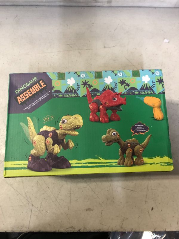 Photo 2 of Ceppekyy Take Apart Dinosaur Toys for Kids 3-5 with Play Mat, Electric Drill, Educational Toys Dinosaur Toys for Kids 5-7, STEM Building Toys for 3 4 5 6 7 Year Old Boys Girls Toddlers Gifts (6601-1)