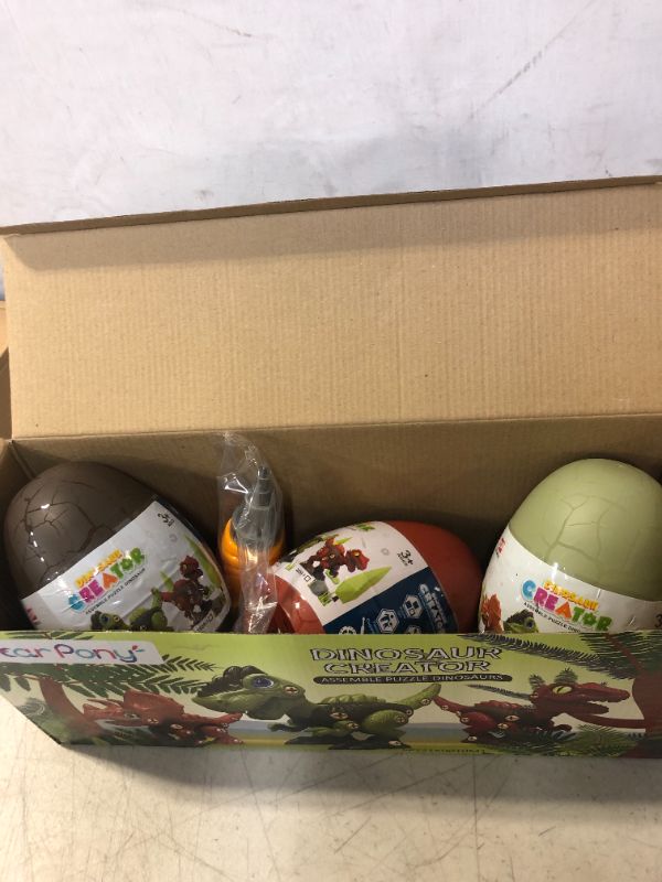 Photo 1 of 3 Pcs Take Apart Dinosaur Toys for 3 4 5 6 7 Year Old Boys Birthday Gifts with Dinosaur Eggs, Kids STEM Toys Dinosaur Toys for Kids 3-5 5-7 with Electric Drill