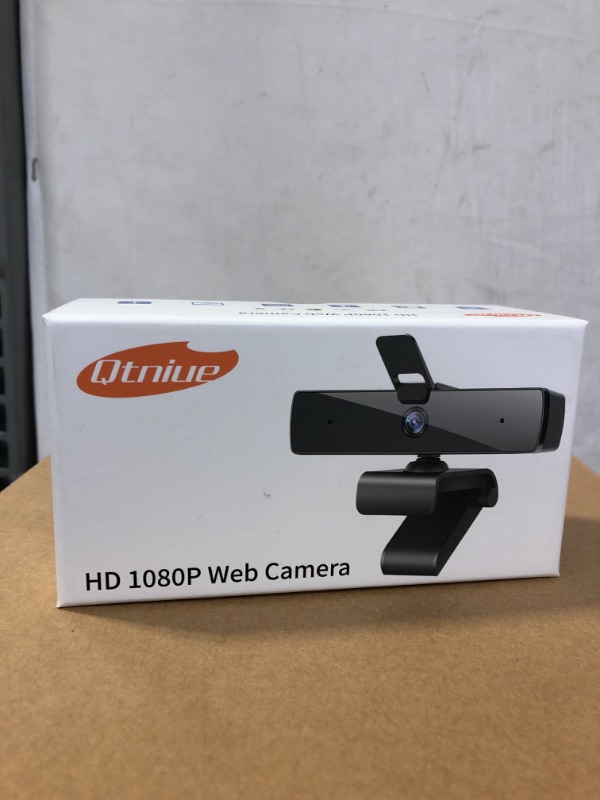 Photo 1 of Qtniue Webcam with Microphone and Privacy Cover, FHD Webcam 1080p, Desktop or Laptop and Smart TV USB Camera for Video Calling, Stereo Streaming and Online Classes 30FPS