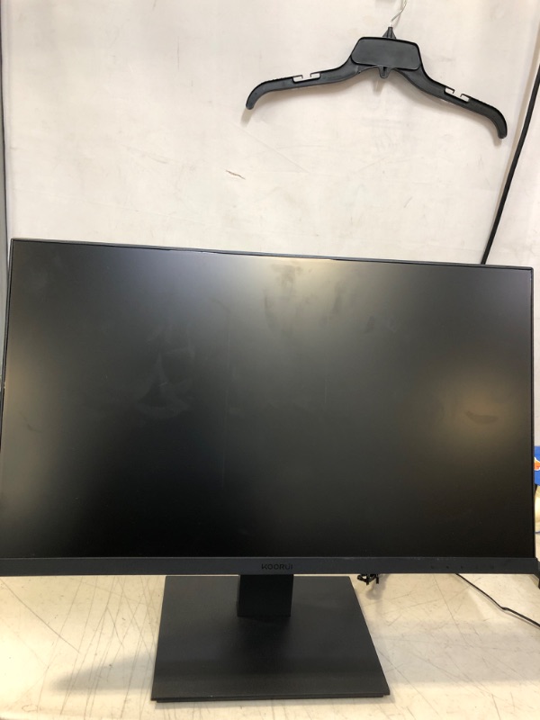 Photo 1 of KOORUI 24 Inch Computer Monitor Full HD 1920 x 1080p VA Display 75Hz 3000:1 Contrast Ratio with HDMI, VGA, Frameless, 75 x 75 mm VESA Mountable, Ergonomic Tilt, Black
