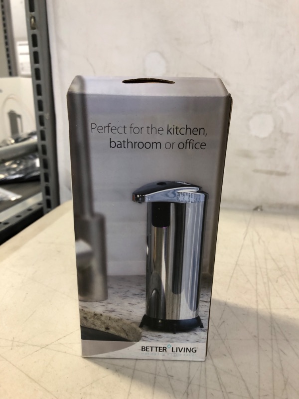 Photo 2 of 8 oz. Touch-Free Soap/Lotion Dispenser in Stainless-Steel