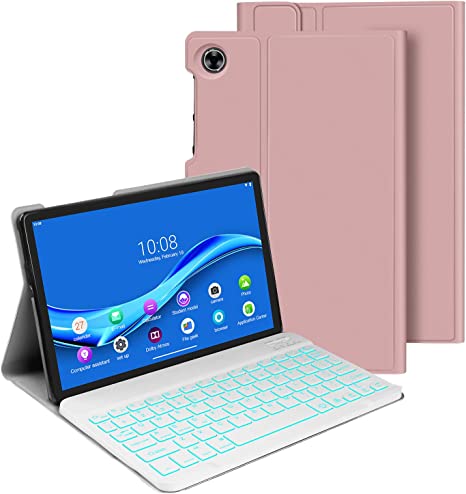 Photo 1 of XIWMIX Lenovo Tab M10 FHD Plus Backlit Keyboard Case 10.3 Inch (TB-X606F / TB-X606X), Slim Case Lightweight Smart Cover with Magnetically Detachable Wireless Bluetooth Keyboard for Lenovo Tab M10 Plus
