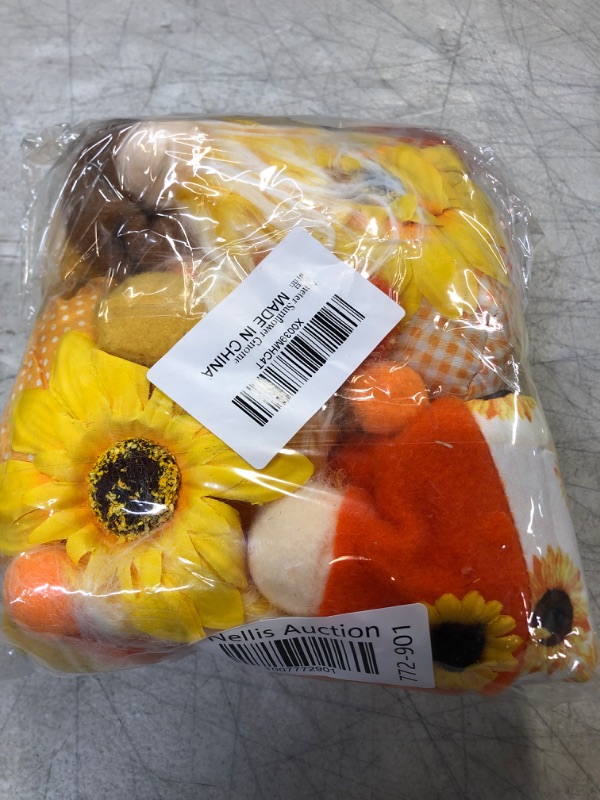 Photo 1 of Ameter Thanksgiving Gnomes Decorations, 2pcs Sunflower Plush Thanksgiving Gnomes, Fall Gnomes Decorations for Home Kitchen Shelf Party Table Decorations for Office