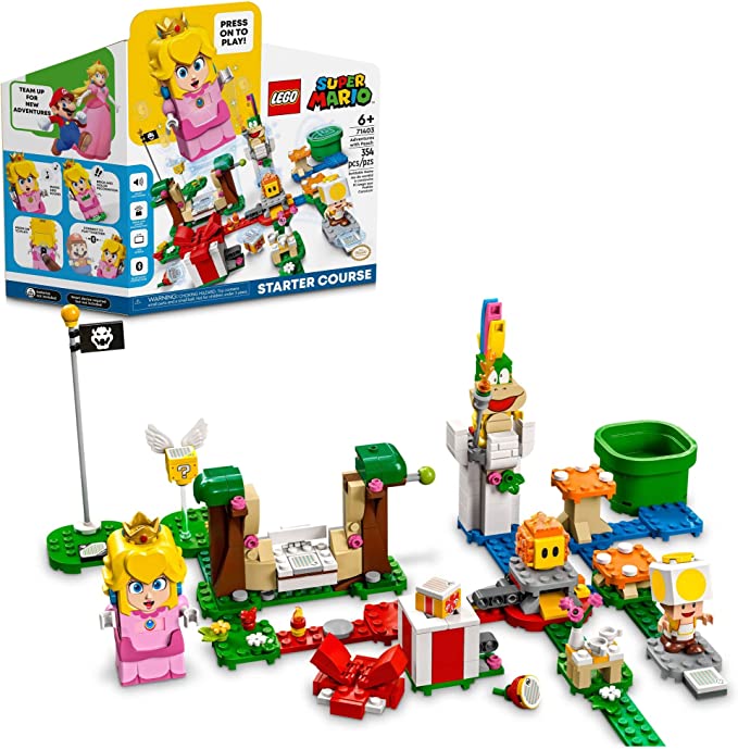 Photo 1 of LEGO Super Mario Adventures with Peach Starter Course 71403 Building Toy Set for Kids, Boys, and Girls Ages 6+ (354 Pieces), 12.48 x 10.32 x 3.54 inches
Visit the LEGO Store