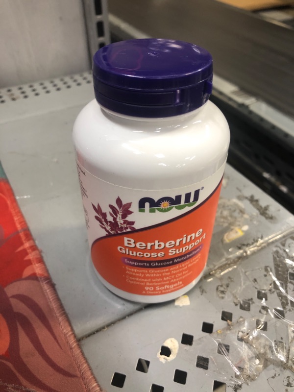 Photo 2 of NOW Supplements, Berberine Glucose Support, Combined with MCT Oil for Optimal Berberine Absorption, 90 Softgels
Best By: Aug 2024