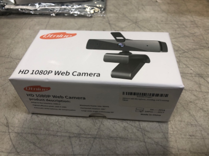 Photo 2 of Qtniue Webcam with Microphone and Privacy Cover, FHD Webcam 1080p, Desktop or Laptop and Smart TV USB Camera for Video Calling, Stereo Streaming and Online Classes 30FPS