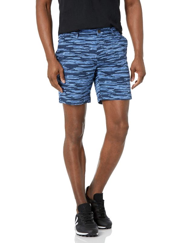 Photo 1 of Goodthreads Men's Slim-Fit 7" Flat-Front Comfort Stretch Chino Short 34 Camo/Stripe