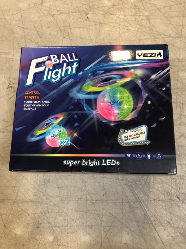 Photo 3 of Flying Ball Toys 2 Pcs Infrared Induction RC Flying Toy Built-in LED Light Disco Helicopter Shining Colorful Flying Drone Indoor and Outdoor Games Toys
FACTORY SEALED