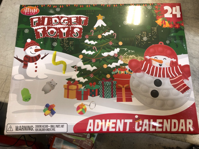 Photo 2 of Advent Calendar 2022 Fidget Toys Bulk Sensory Pop Toys Christmas Countdown Gift 24 Days of Suprise for Kids Boys Girls Toddler Teens Fidget Toy Advent Calendar Red FACTORY SEALED