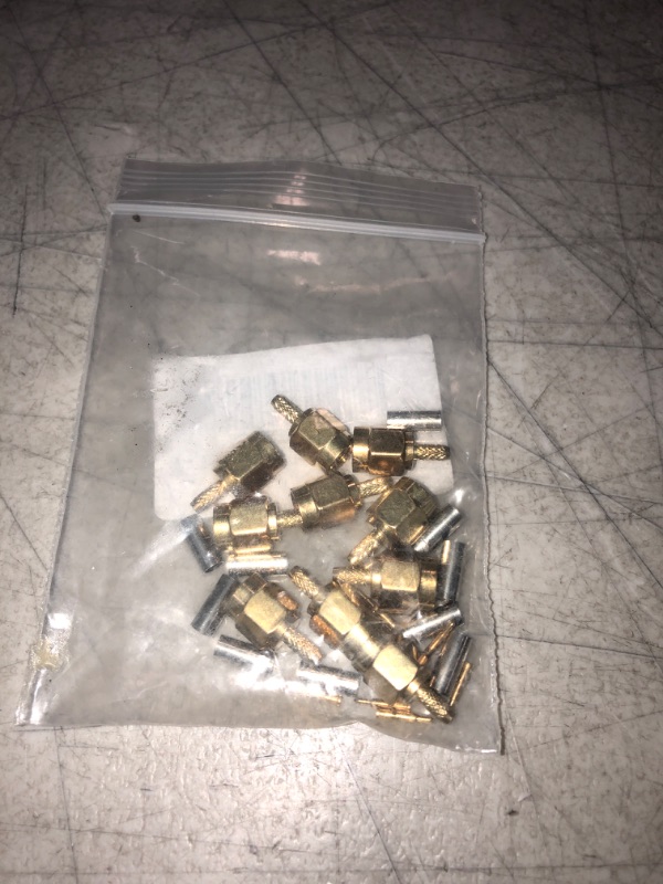 Photo 1 of TLS.eagle SMA Male Crimp Straight Connector RF Coax Adapter for RG188 RG178 RG316 RG174A-U/LMR100A/RFC100A Cables Pack of 10