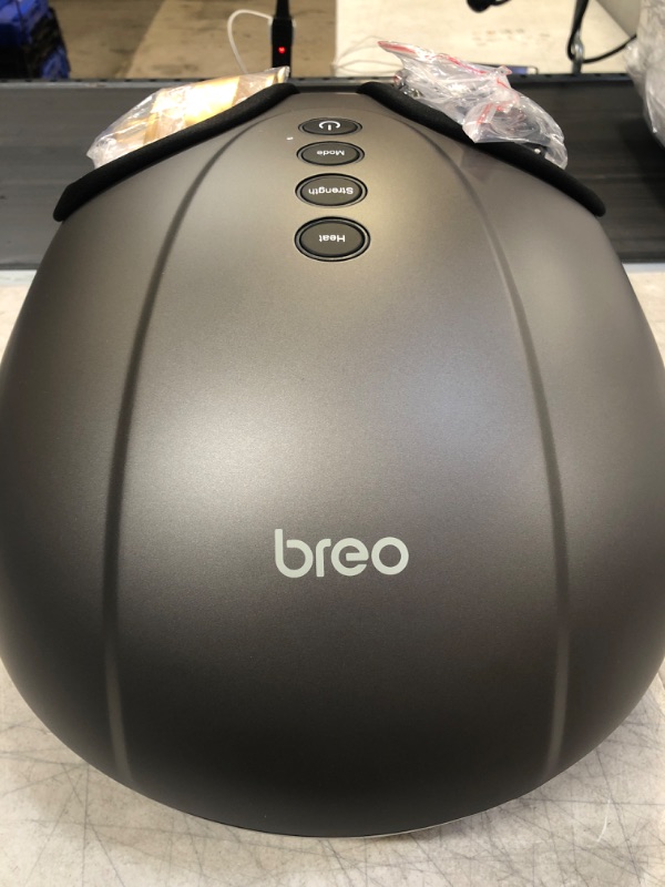 Photo 2 of Breo Shiatsu Foot Massager Machine with Soothing Heat for Plantar Fasciitis & Neuropathy, Relax Gifts for Family, Mom, Dad, Christmas, Fits Feet Up to Men Size 12