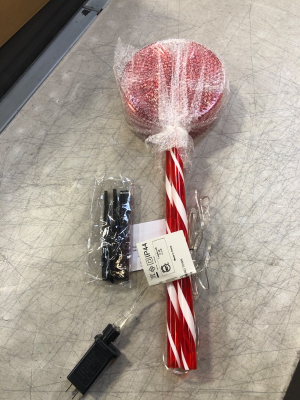 Photo 1 of 3 Pack Candy Cane Lights Outdoor Pathway,Christmas Lollipops Peppermint Pathway Lights Candy Cane Pathway Lights Christmas Decorations

