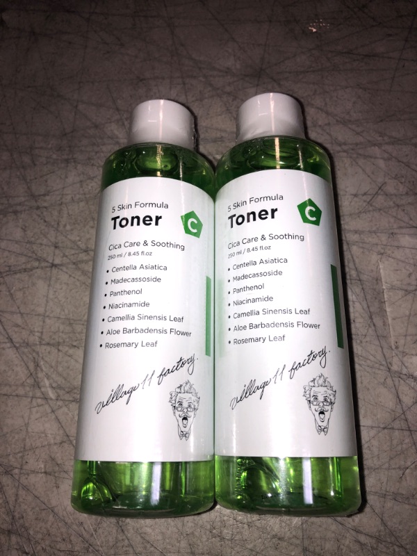 Photo 2 of 2 PACK VILLAGE 11 FACTORY 5 Skin Formula Toner C, Centella Asiatica, Soothing, Korean Skincare (250ml 8.45 fl oz)